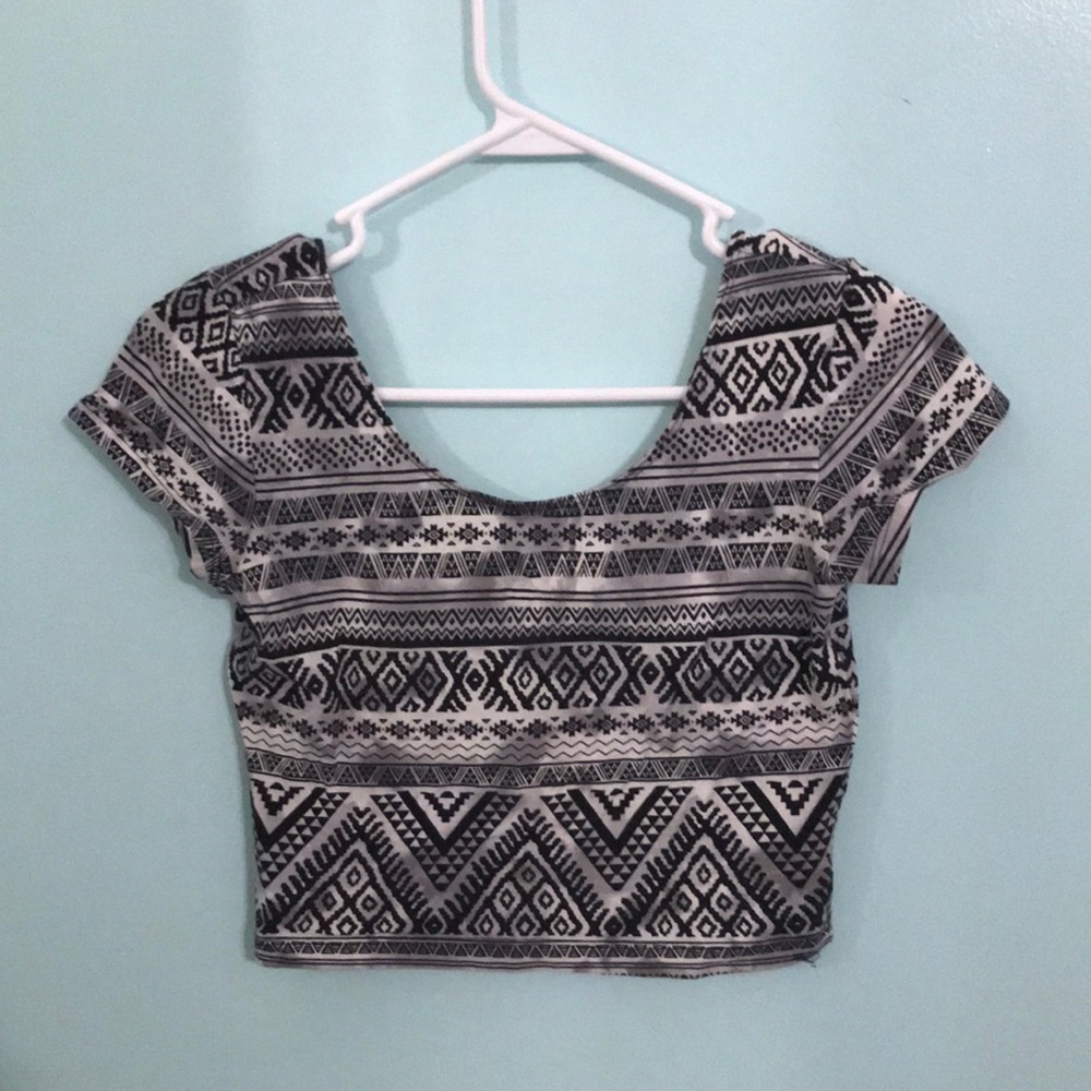 Garage tribal crop top